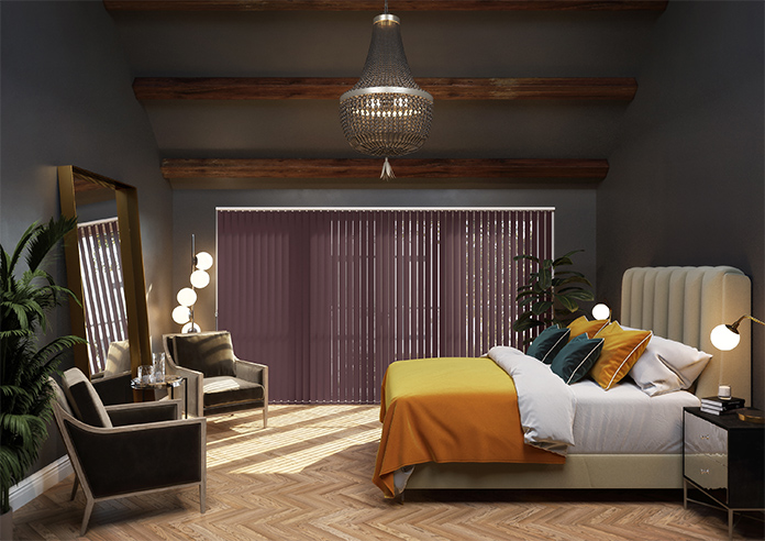 Trinity (Blackout), Plum - Vertical Blind - Image 8